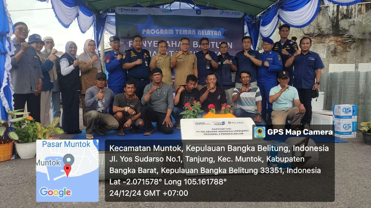 Penyerahan Bantuan TJSL kepada Nelayan Kab. Bangka Barat