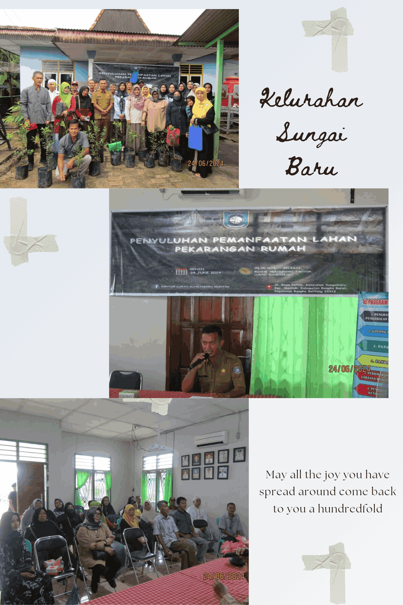 Kegiatan Penyuluhan Pemanfaatan Lahan Pekarangan Rumah