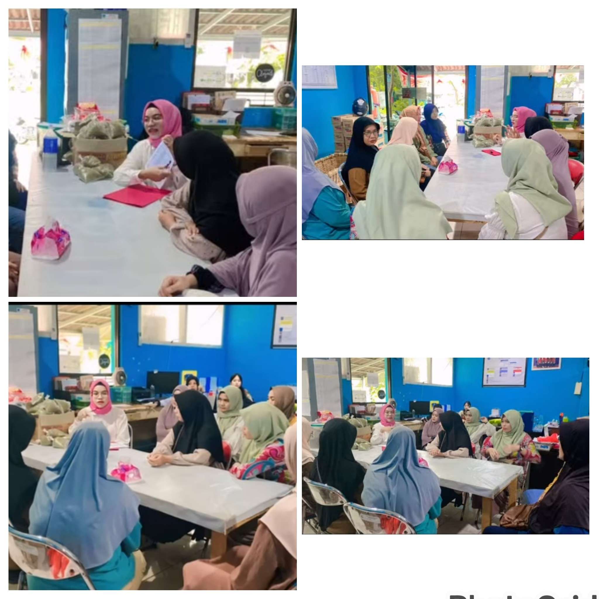 Rapat pendistribusian pemberian makanan tambahan bagi balita Kelurahan Keranggan