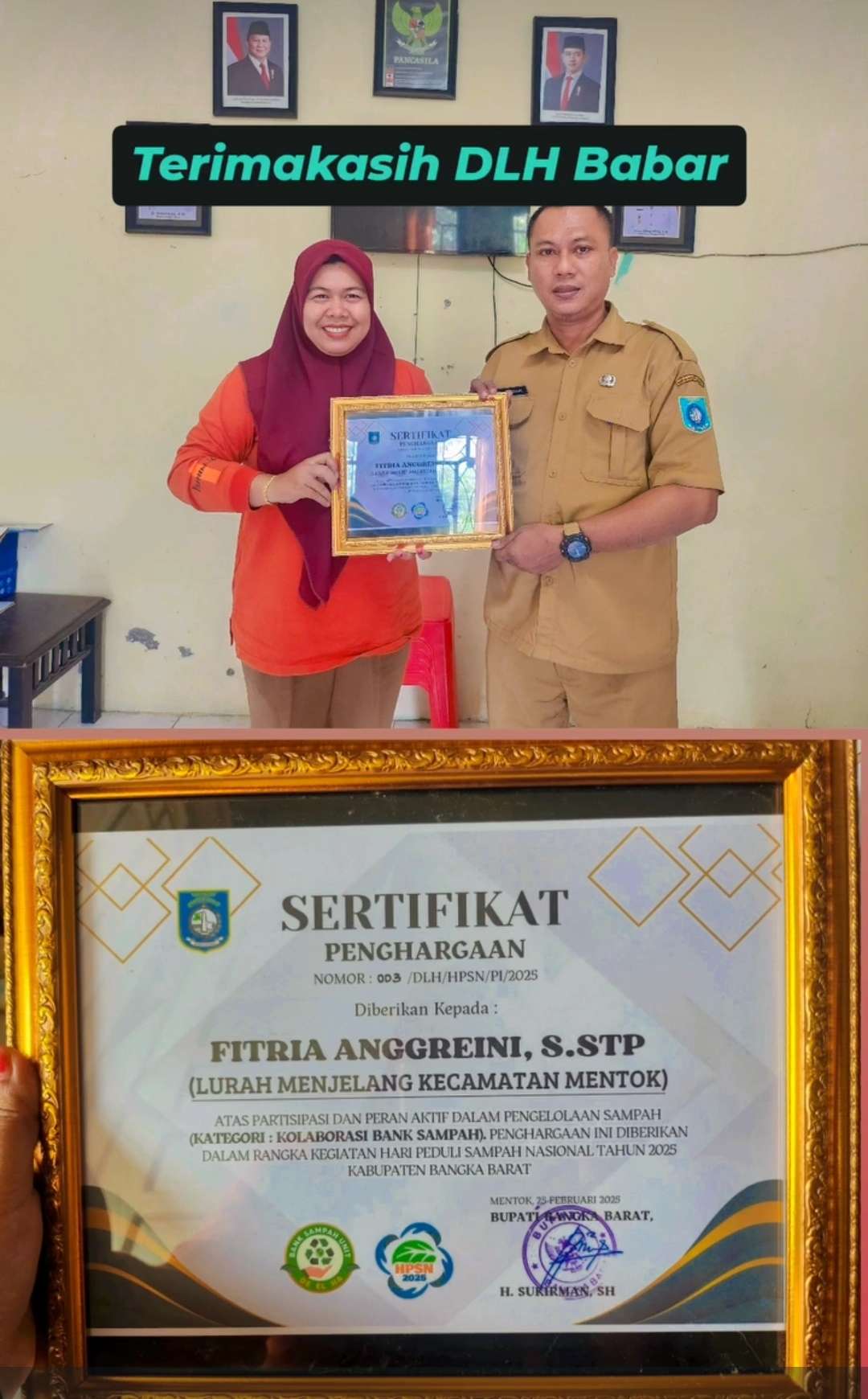 Partisipasi dan Peran Aktif dalam pengelolaan sampah kolaborasi dengan Bank Sampah DLH Babar