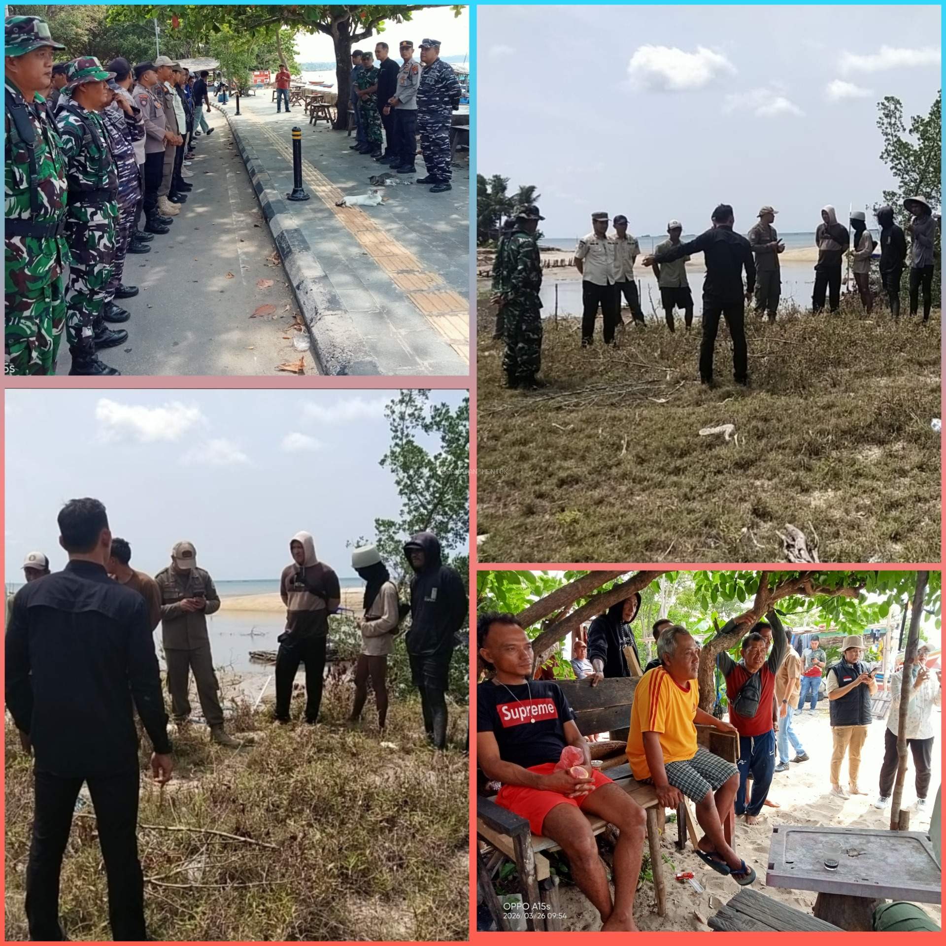 Penertiban Ponton di Kawasan Pantai Baru Tanjung Kalian